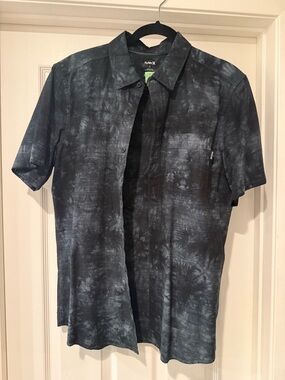 Hurley Black Short Sleeve Classic Fit Button-Up Shirt